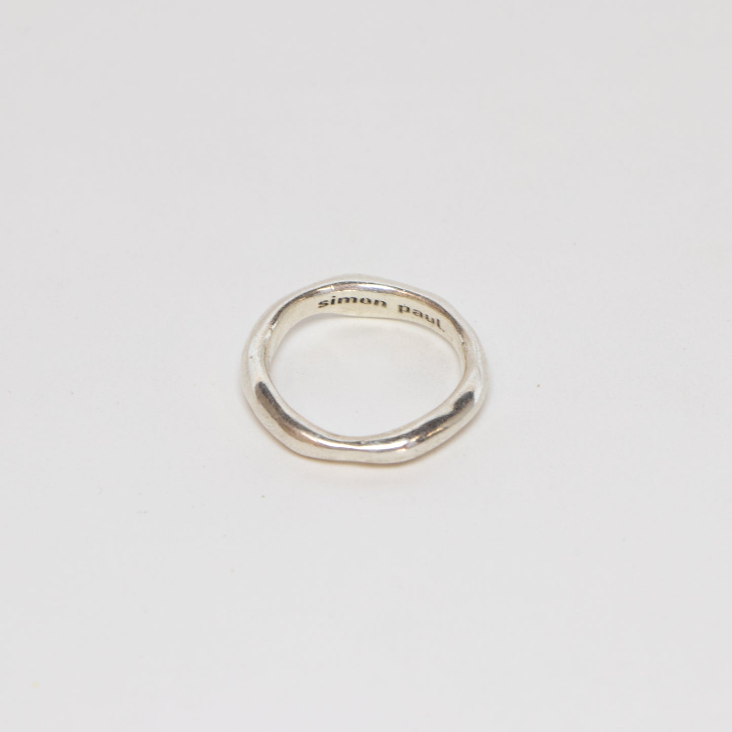 handgemaakte zilveren ring